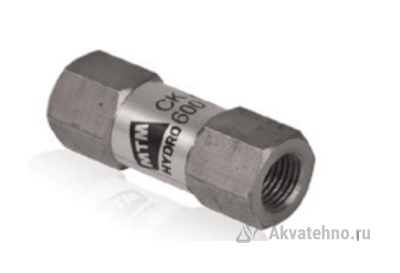 Обратный клапан CKX600, 20l/min, 410bar, нерж.сталь, вход-1/4внут., выход-1/4внут. МТМ