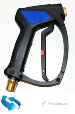 Пистолет SG35 с вращающейся муфтой, 350bar, 45l/min, вход-M22х1,5вращ.внеш, выход-1/4внут MTM (арт. 10.0368) 10 шт. в упаковке
