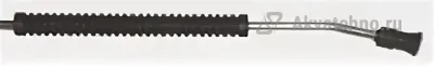 Копье литое L=200cm (изогнутое), 1/4внеш, оцинк.сталь	