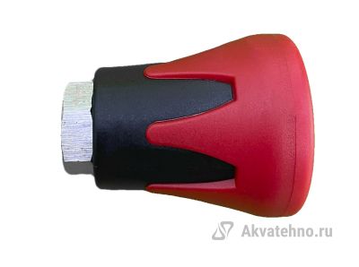 Пластиковая защита форсунки, 1/4внут (красно-черная), нерж. сталь	