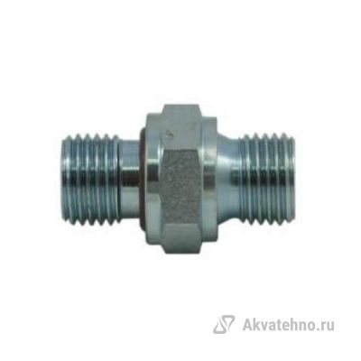 Переходник 1/4внеш-3/8внеш, 350bar, оцинк.сталь MTM