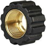 Гайка накидная для прессниппеля M22, внут.диаметр 16,4mm, латунь