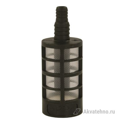 Фильтр для воды 30 micron входной со штуцером 20mm для всасывающего шланга, 6bar, 30l/min PA