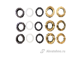Комплект водяных уплотнений (5 наименований по 3 шт.) для помпы MY-18W	