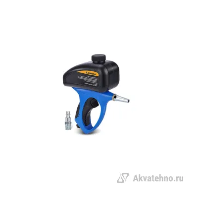 Ручной пневматический пескоструйный пистолет. Емкость бункера 510 мл, внутренний диаметр сопла 5 мм, макс. давление 6,2 бар.	