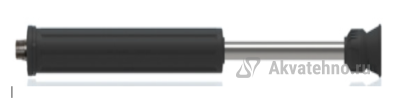 Копьё с черной изоляцией 700mm, 280bar, 1/4внеш-1/4внут, нерж.сталь AISI 303 MTM
