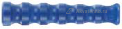 R+M 30916601, Защита от перегиба DN12 Blufood, 23,5mm, синяя ребристая - резина