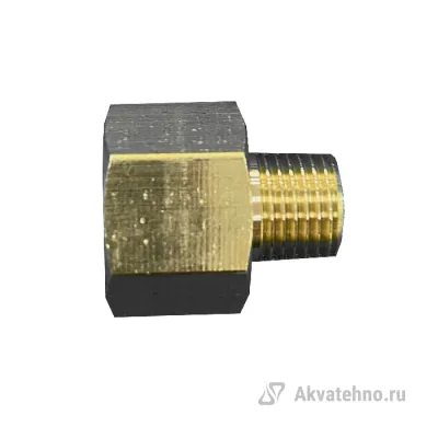 Переходник 3/8внут - 1/4внеш, 250bar, оцинк.сталь	