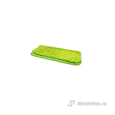 Протирочная салфетка из плотной микрофибры со скрученным ворсом. В индивидуальной упаковке. Размер 40х45 см. плотность 480 г/см². 80% полиэстер, 20% полиамид. Цвет салатовый с окантовкой. Тканный синтетический материал. Односторонняя. По свойствам похожа
