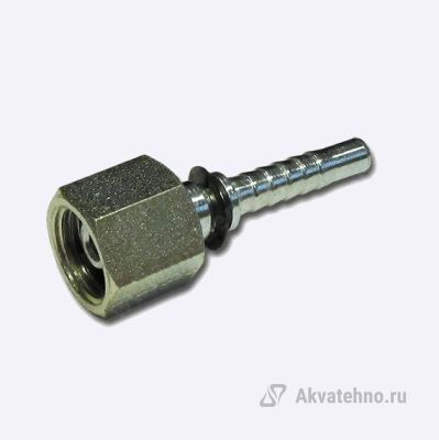 Прессниппель с гайкой (нерж.сталь) М 14*1,5 + DN 6