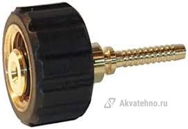 Прессниппель с гайкой (латунь) EASY!Lock 22 +ниппель DN 6